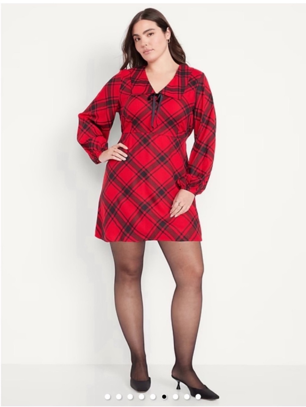 Old Navy Red Plaid Mini Dress